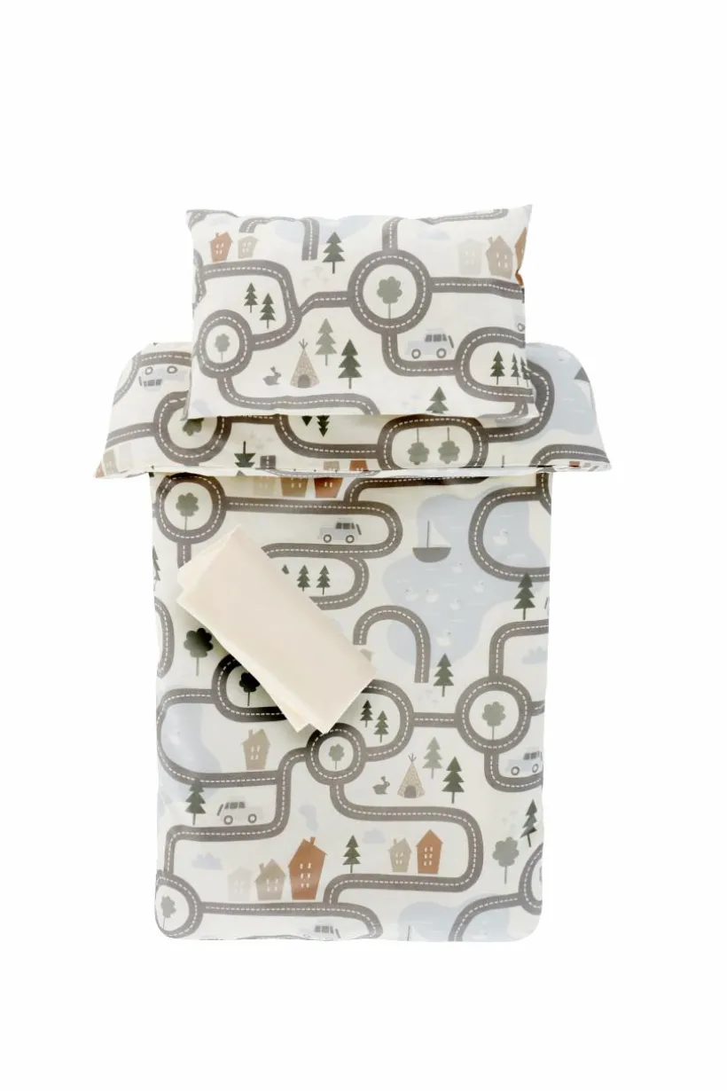 ALVIN MINI Påslakanset Och Underlakan Spjälsäng - Ekologisk