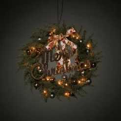 Batteridriven Grankrans 25 LED ⌀ 40 Cm