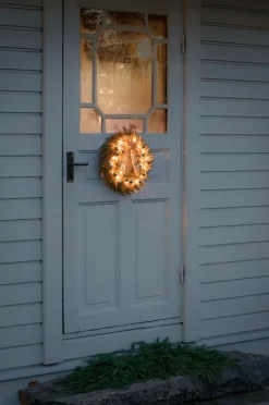 Batteridriven Grankrans 25 LED ⌀ 40 Cm