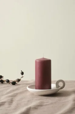 BECKY MATT Blockljus - Höjd 12 Cm