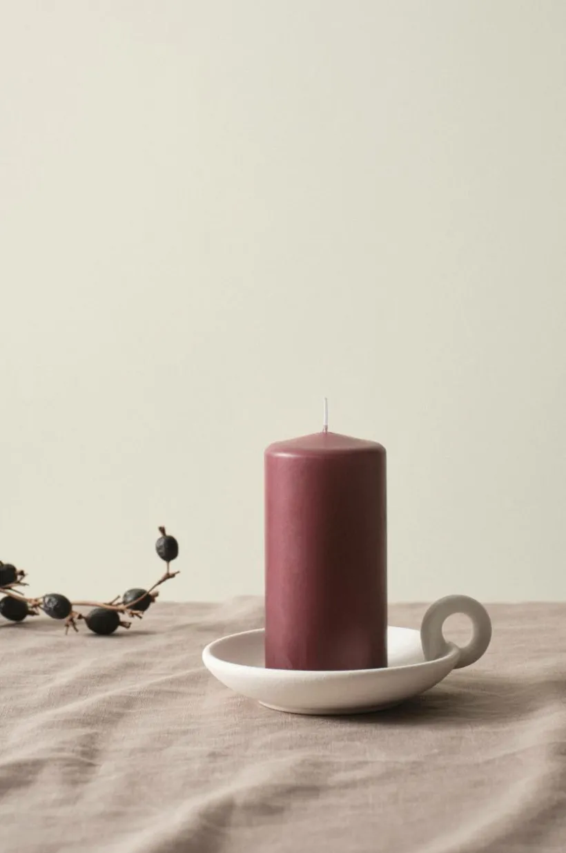 BECKY MATT Blockljus - Höjd 12 Cm