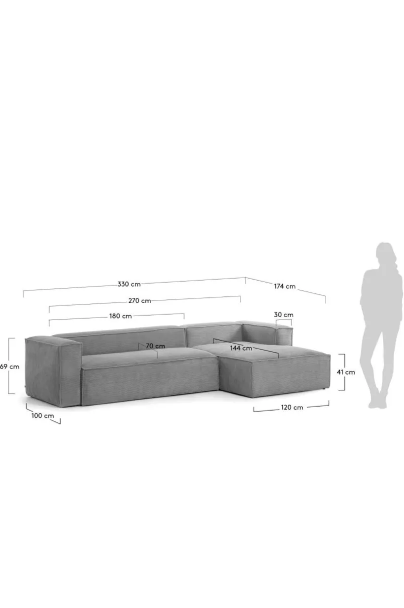 BLOK Soffa 3-sits - Divan Höger