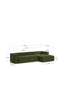 BLOK Soffa 3-sits - Divan Höger