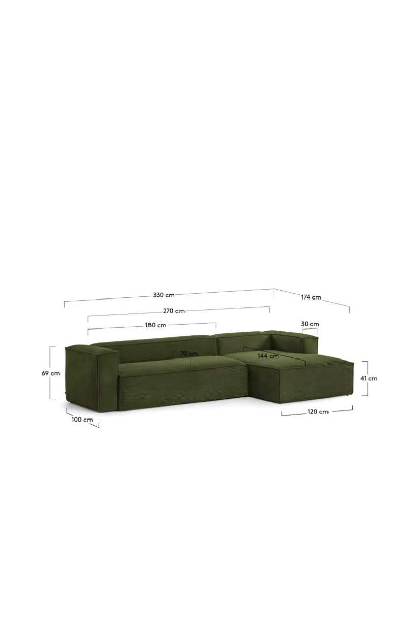BLOK Soffa 3-sits - Divan Höger