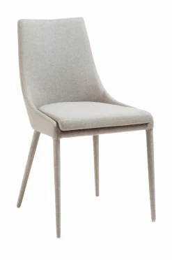 DANT Stol Ljusgrå Textil 2-pack