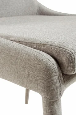 DANT Stol Ljusgrå Textil 2-pack