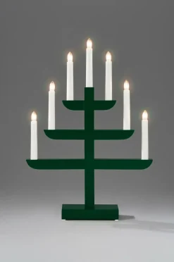 Elljusstake 7 Lj Trä 46cm