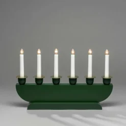 Elljusstake 6 Lj Trä 25,7cm