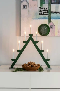 Elljusstake 7 Lj Trä 56cm