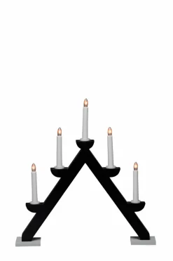 Elljusstake 5 Lj Trä 44cm