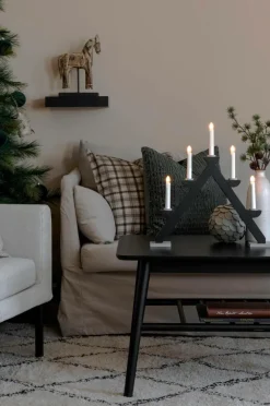 Elljusstake 5 Lj Trä 44cm