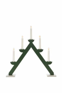 Elljusstake 5 Lj Trä 44cm