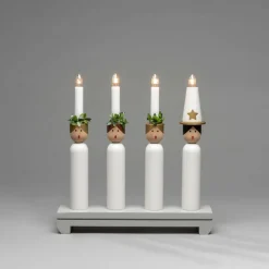 Elljusstake 4 Ljus "Lucia" 30cm