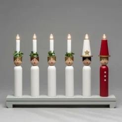 Elljusstake 6 Ljus "Lucia" 30cm