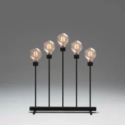 Elljusstake 5 Ljus Met. 54cm