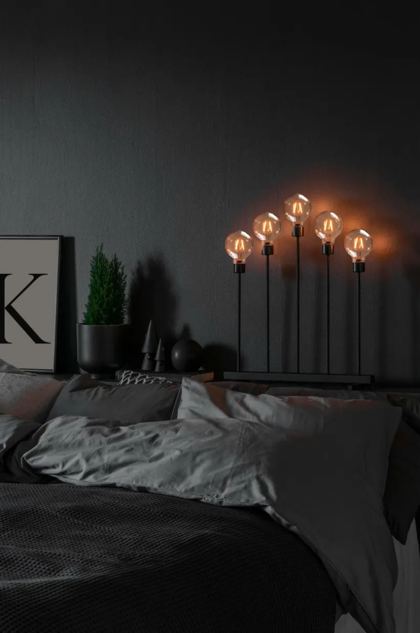 Elljusstake 5 Ljus Met. 54cm