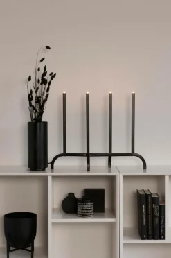 Elljusstake 4 Ljus Met. 40,8cm