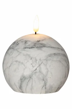 FLAMME MARBLE Blockljus LED 12 Cm