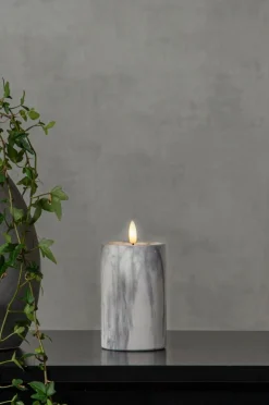 FLAMME MARBLE Blockljus LED 15 Cm