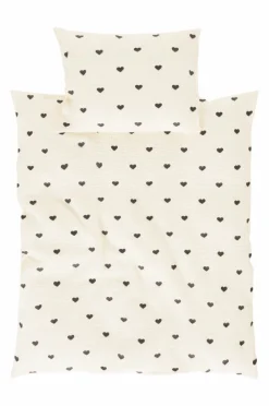 HEARTS BABY Påslakanset Vagn/vagga - Ekologisk