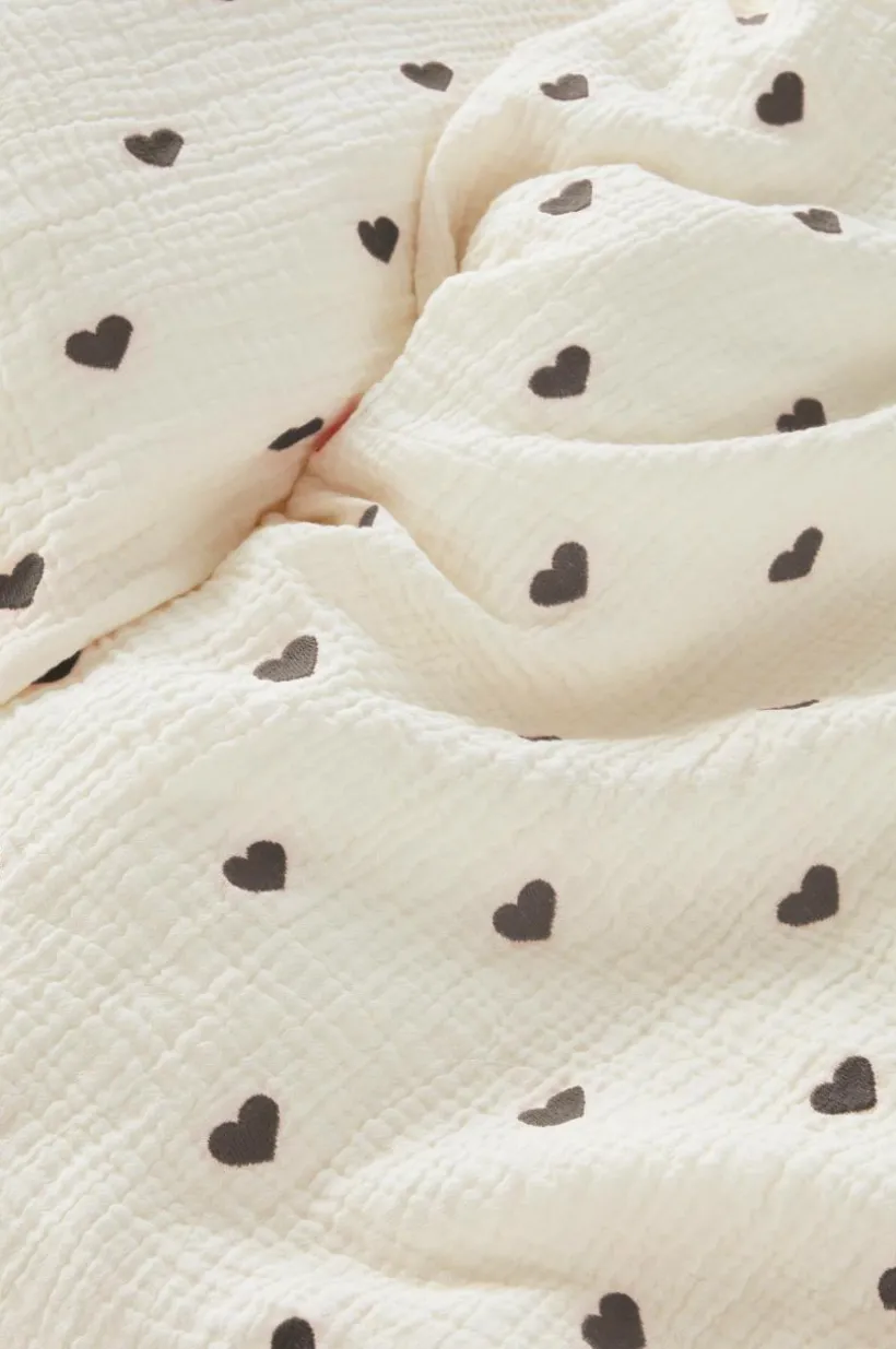 HEARTS BABY Påslakanset Vagn/vagga - Ekologisk