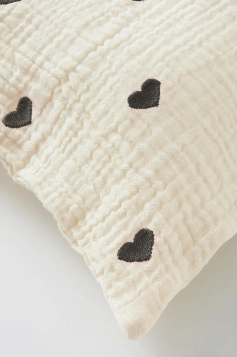 HEARTS BABY örngott 35x28 Cm - Ekologisk