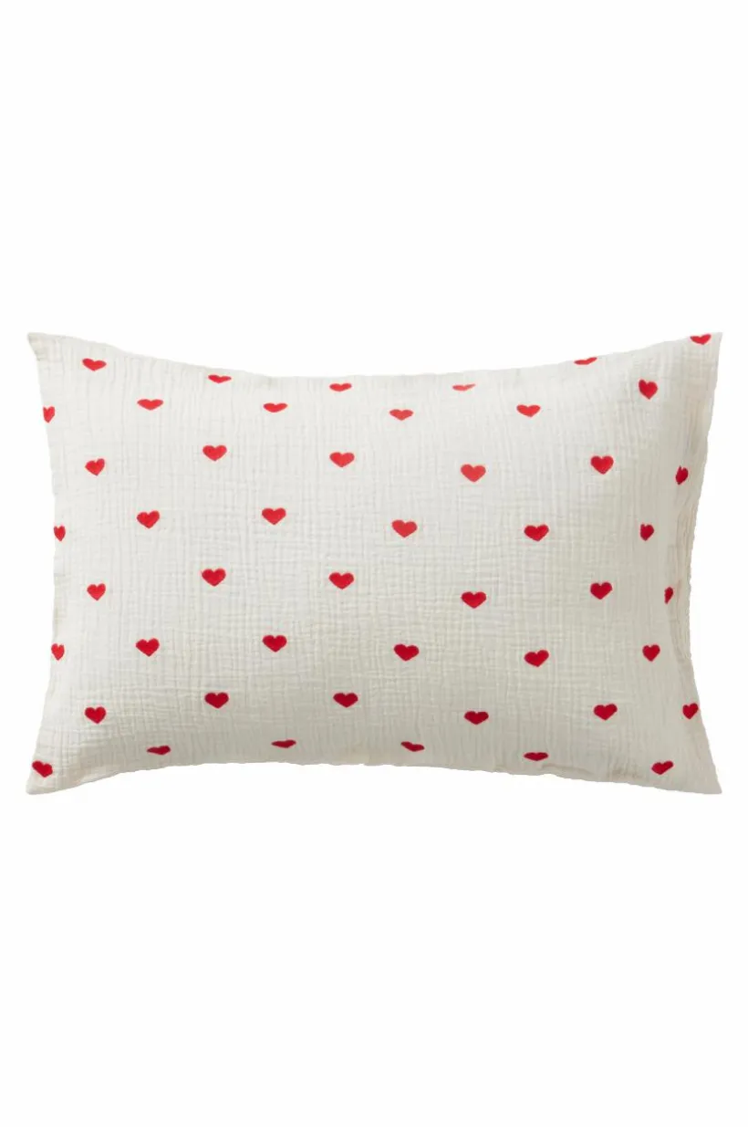 HEARTS MINI örngott 55x35 Cm - Ekologisk