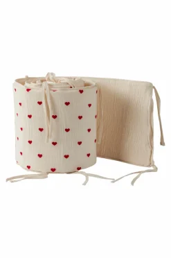 HEARTS MINI Spjälsängsskydd - Ekologisk