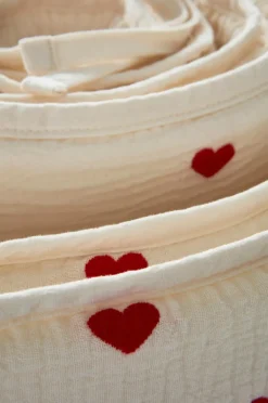 HEARTS MINI Spjälsängsskydd - Ekologisk