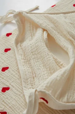 HEARTS MINI Spjälsängsskydd - Ekologisk