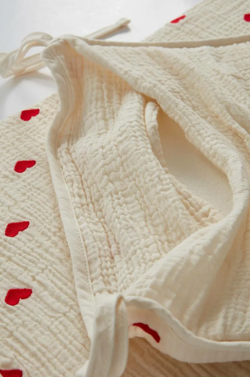 HEARTS MINI Spjälsängsskydd - Ekologisk