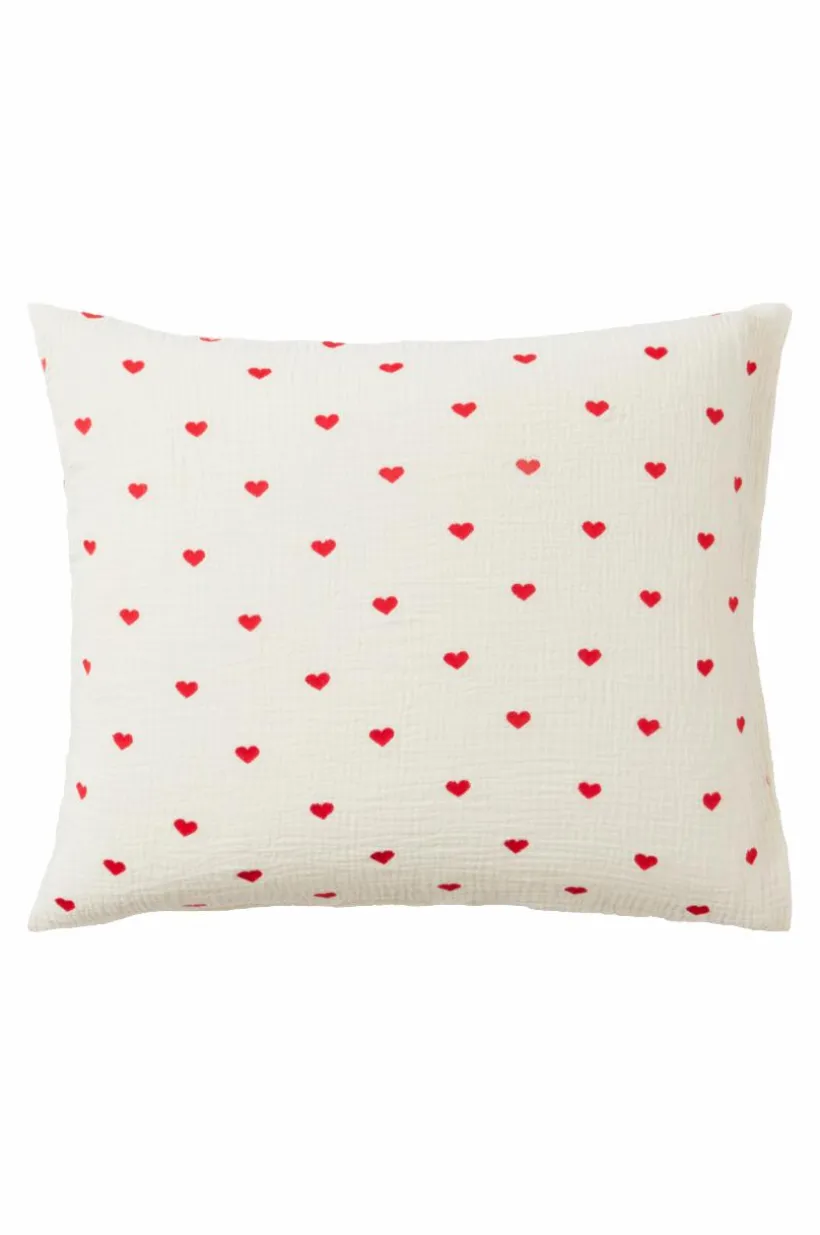 HEARTS örngott 60x50 Cm - Ekologisk