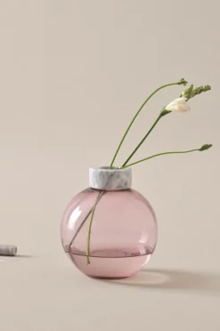 HILLEVI Glasvas - Höjd 19 Cm