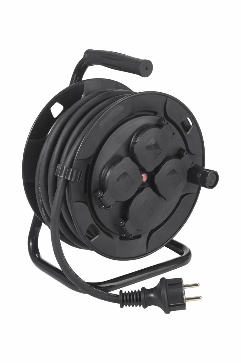 Kabelvinda 4 St Uttag Utomhus, 10 Meter