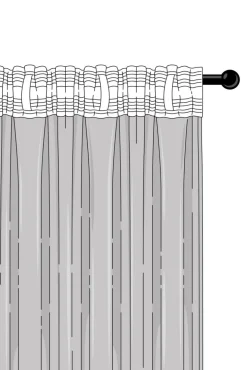 LEIA Multifunktionsgardin 2-pack - Ekologisk