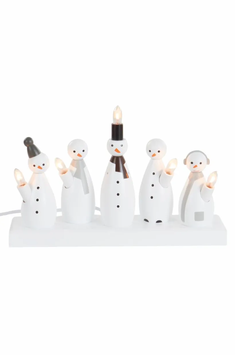 Ljusstake Snowman 21cm