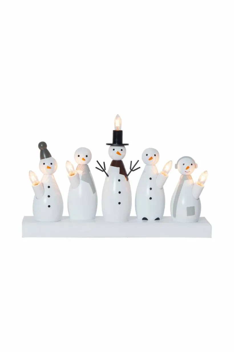 Ljusstake Snowman 21cm