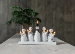 Ljusstake Snowman 21cm
