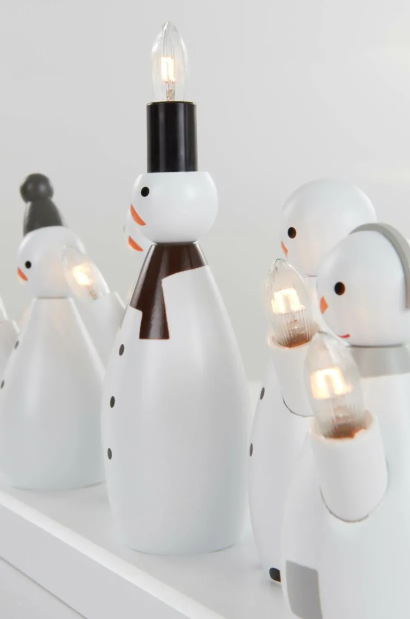Ljusstake Snowman 21cm