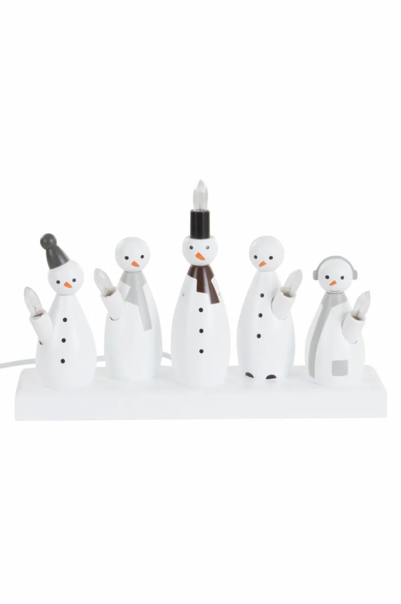 Ljusstake Snowman 21cm