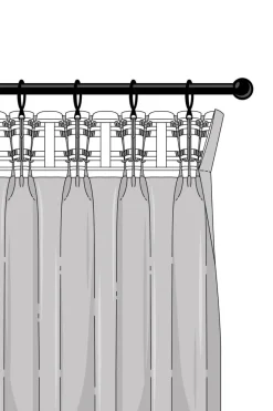 LUNI Multifunktionsgardin 2-pack