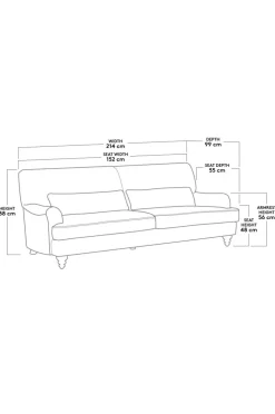 RIVERDALE Soffa 3-sits