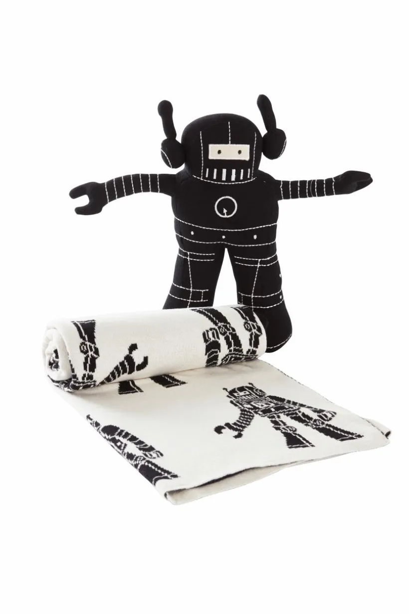 ROBBIE Mjukisdjur & Babyfilt - Ekologisk