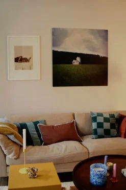 RUTH CHECK Kuddfodral 50x50 Cm