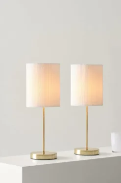 SETH PLISSÉ Bordslampa 2-pack