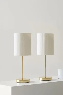 SETH PLISSÉ Bordslampa 2-pack