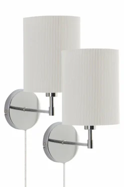 SETH PLISSÉ Vägglampa 2-pack
