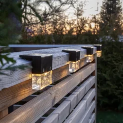 Solcellsbelysning, Vägg Bubbly Fence 4-p