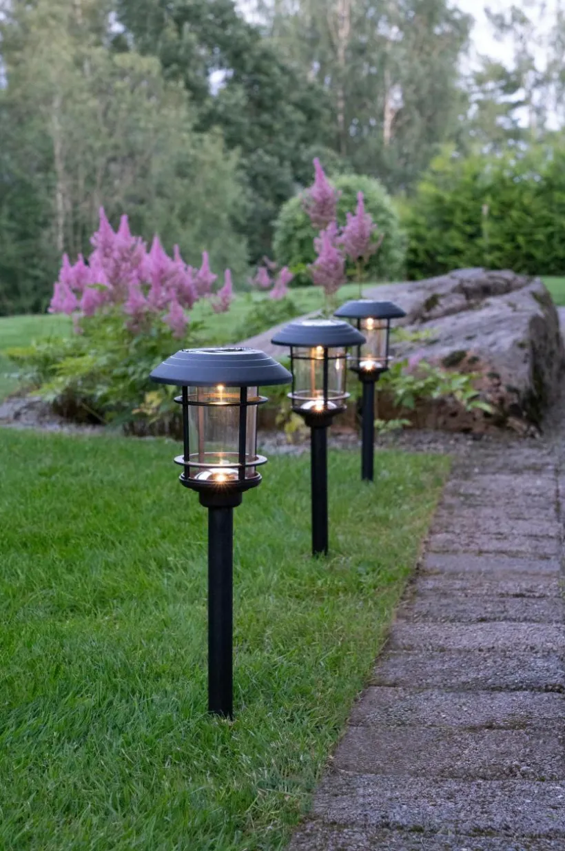 Solcells-Pollare Fride, 3 Pack