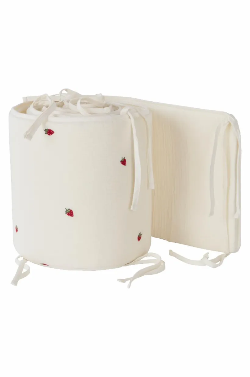 STRAWBERRY Spjälsängsskydd - Ekologisk